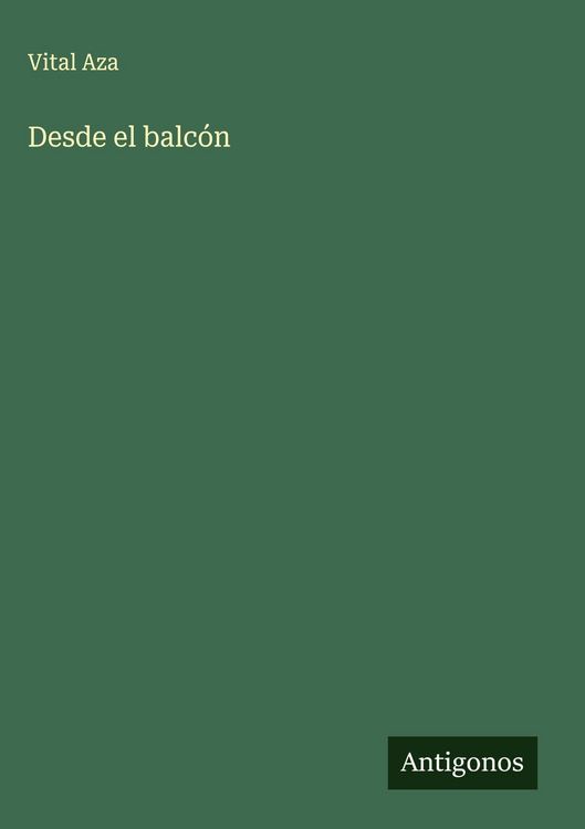 Produktbild: Desde el balc&oacute;n