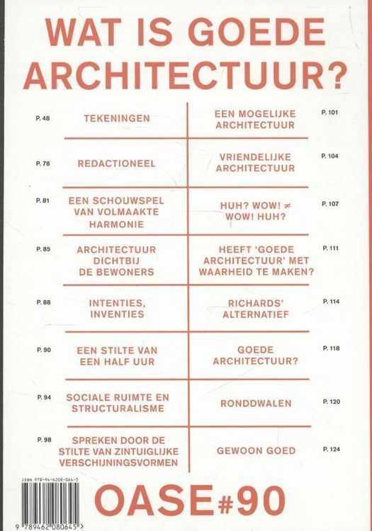 Produktbild: Oase 90 What Is Good Architect