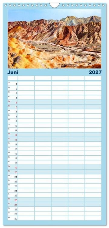 Produktbild: Familienplaner 2027 - Unglaubliche Natur - Landschaften aus unserer wunderbaren Welt mit 5 Spalten (Wandkalender, 21 x 45 cm) CALVENDO