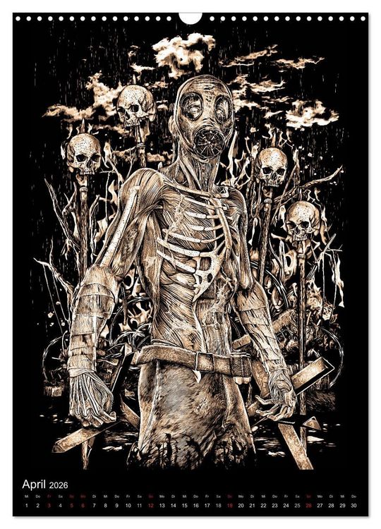 Produktbild: BLOODBOY/WAR ILLUSTRATION (Wandkalender 2026 DIN A3 hoch), CALVENDO Monatskalender