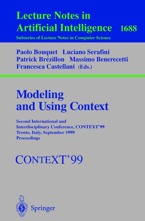 Produktbild: Modeling and Using Context