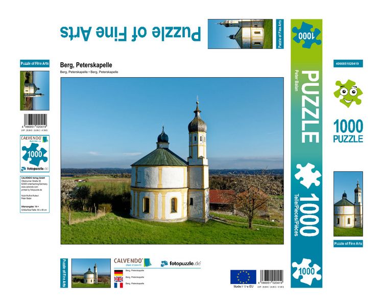 Produktbild: CALVENDO Puzzle Berg, Peterskapelle | 1000 Teile Lege-Gr&ouml;&szlig;e 64x48cm Foto-Puzzle f&uuml;r gl&uuml;ckliche Stunden