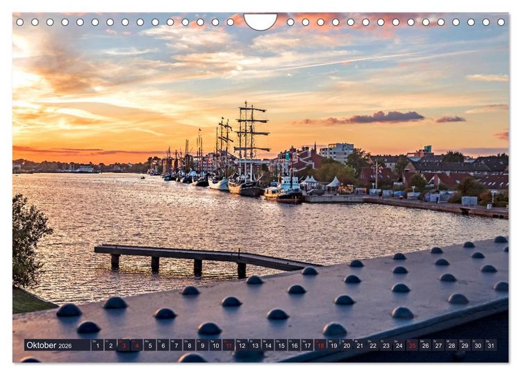 Produktbild: Wilhelmshaven, maritime Bilderreise (Wandkalender 2026 DIN A4 quer), CALVENDO Monatskalender