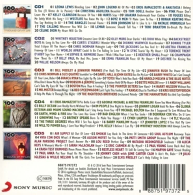 Produktbild: 100 Lovesongs