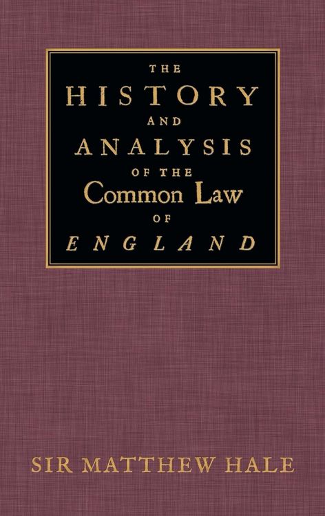 Produktbild: The History and Analysis of the Common Law of England