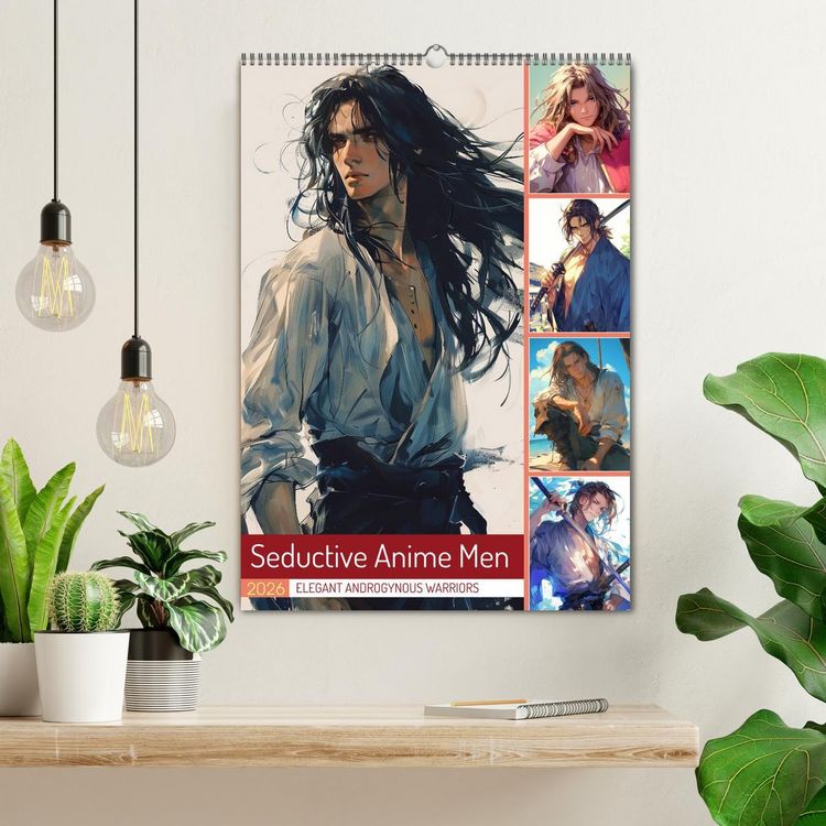 Produktbild: Seductive Anime Men (Wall Calendar 2026 DIN A2 portrait), CALVENDO 12 Month Wall Calendar