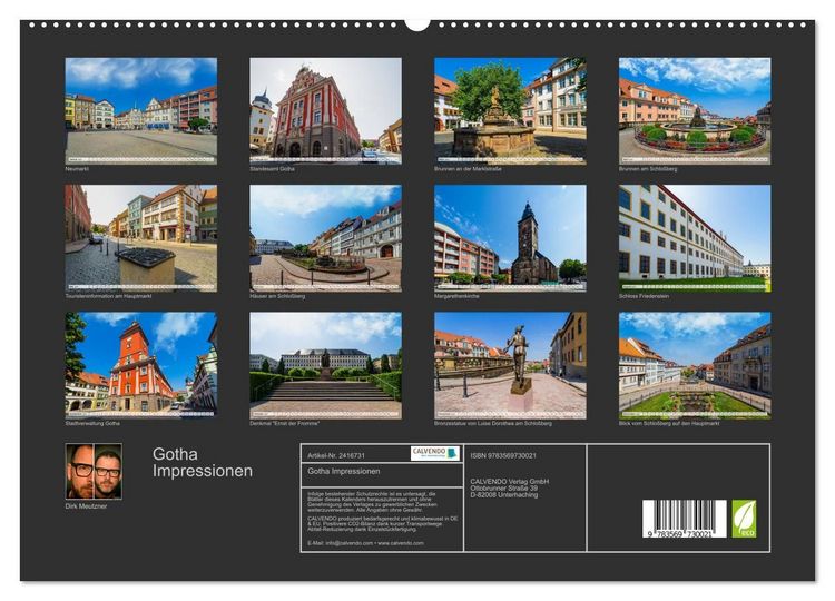Produktbild: Gotha Impressionen (hochwertiger Premium Wandkalender 2027 DIN A2 quer), Kunstdruck in Hochglanz