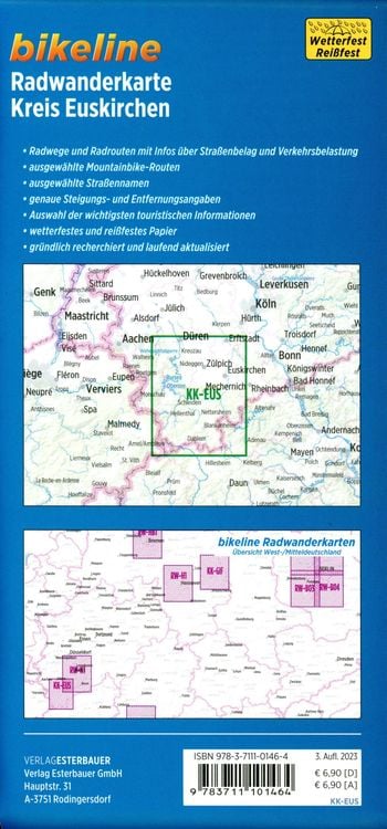 Produktbild: Radwanderkarte Kreis Euskirchen