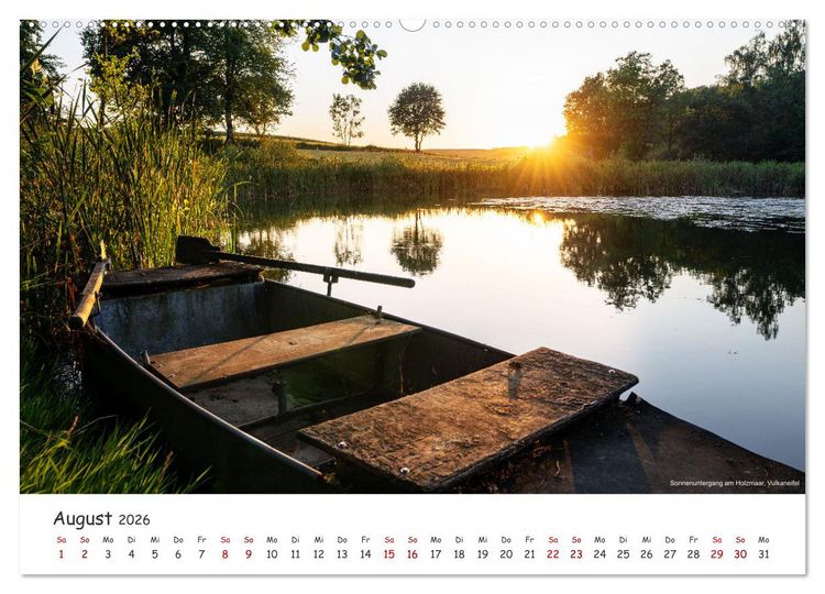 Produktbild: Heimat Entdecken: Eifel - Stille Maare und rauschende Wasser (hochwertiger Premium Wandkalender 2026 DIN A2 quer), Kunstdruck in Hochglanz