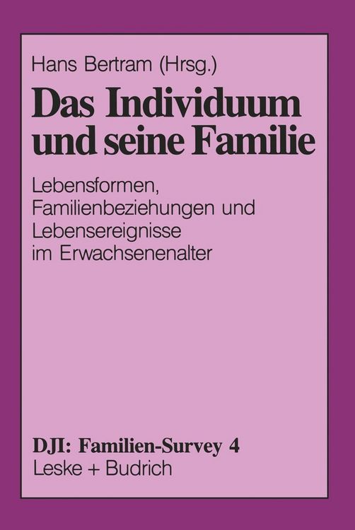 Produktbild: Das Individuum und seine Familie