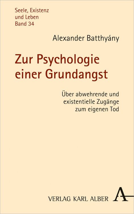 Produktbild: Zur Psychologie einer Grundangst