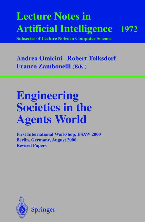 Produktbild: Engineering Societies in the Agents World