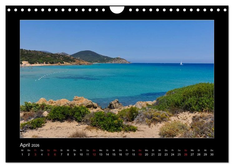 Produktbild: Die Trauminsel Sardinien (Wandkalender 2026 DIN A4 quer), CALVENDO Monatskalender