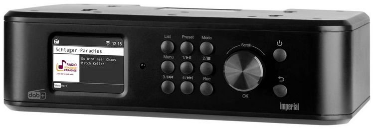Produktbild: Imperial DABMAN i460 (sw) Internet K&uuml;chenradio Internet, DAB+, UKW, FM Bluetooth&reg;, Internetradio, UKW, USB, WLAN, Notfallradio