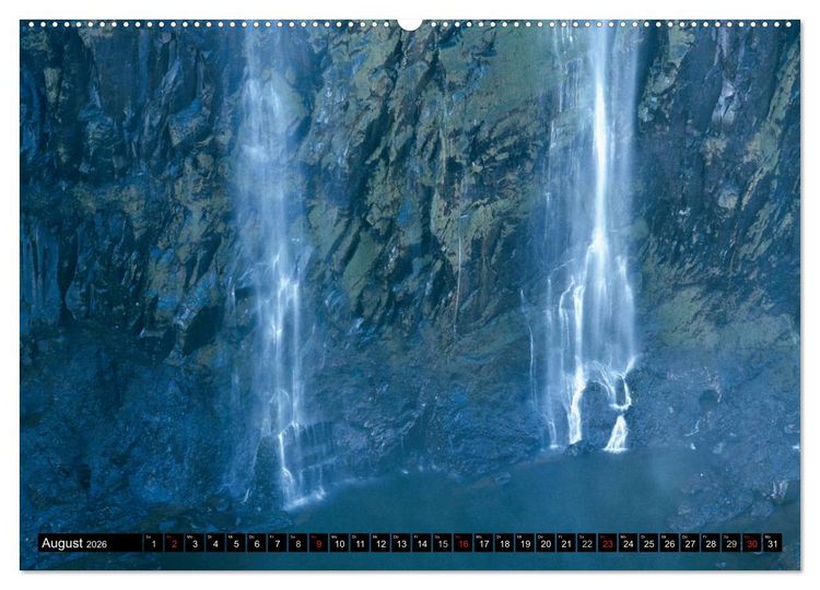 Produktbild: Victoria Wasserf&auml;lle (hochwertiger Premium Wandkalender 2026 DIN A2 quer), Kunstdruck in Hochglanz