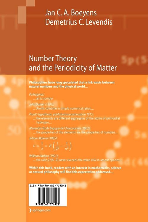 Produktbild: Number Theory and the Periodicity of Matter