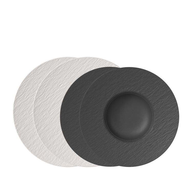 Produktbild: Villeroy & Boch Manufacture Italian Set White & Black