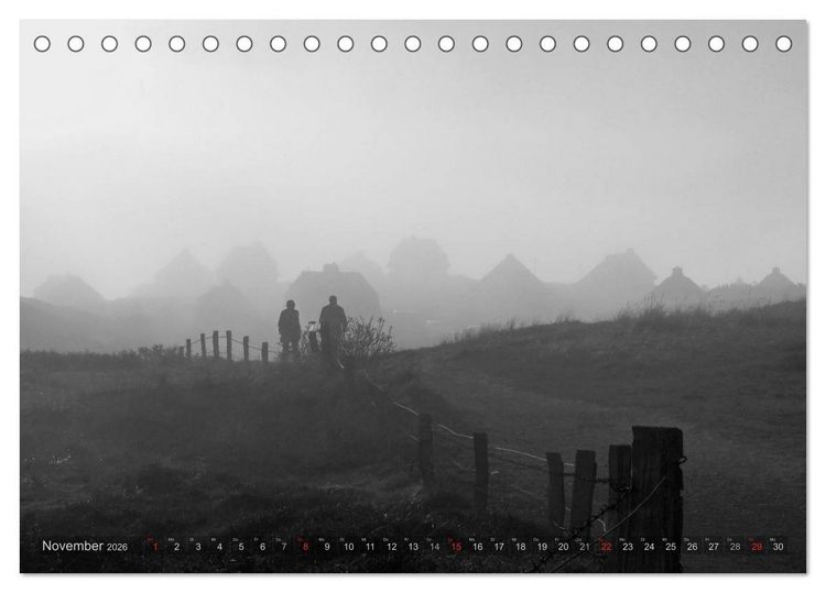 Produktbild: 54&deg;54'57"N 8&deg;19'51"E SYLT (Tischkalender 2026 DIN A5 quer), CALVENDO Monatskalender