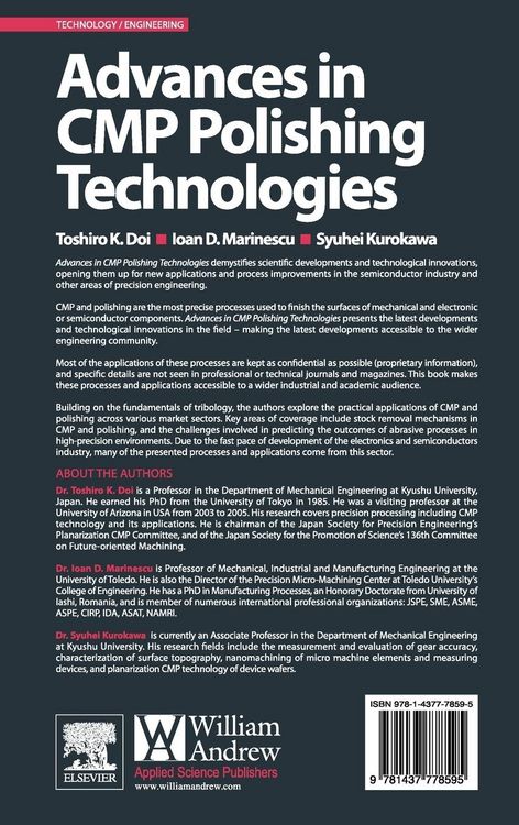 Produktbild: Advances in CMP/Polishing Technologies for the Manufacture of Electronic Devices
