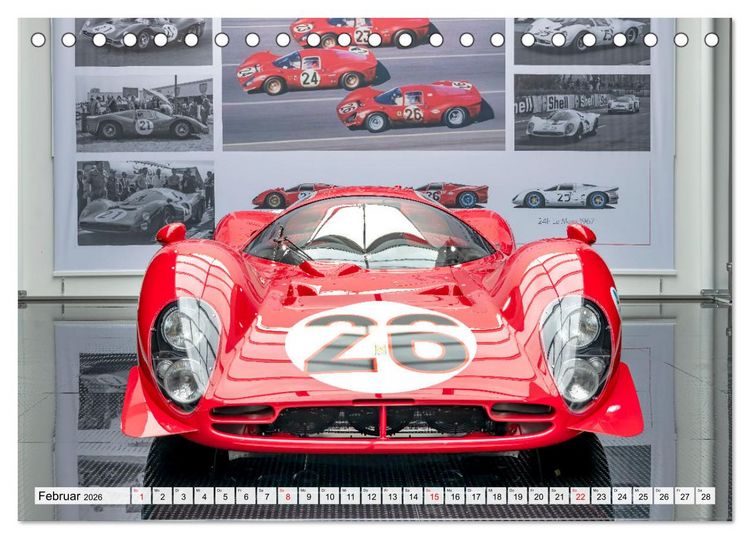 Produktbild: Nationales Auto Museum, Faszination auf R&auml;dern (Tischkalender 2026 DIN A5 quer), CALVENDO Monatskalender