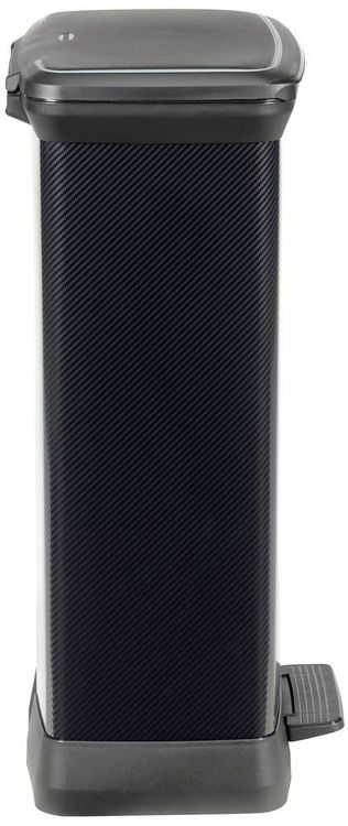 Produktbild: Curver Deco bin metalics 246364 M&uuml;lleimer 50l (B x H x T) 390 x 720 x 290mm Schwarz 1St.
