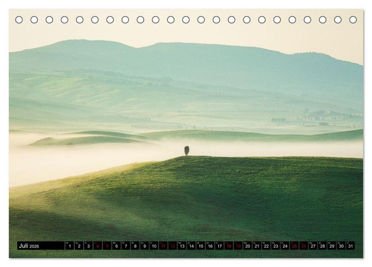 Produktbild: DIE TOSKANA IM FR&Uuml;HLING (Tischkalender 2026 DIN A5 quer), CALVENDO Monatskalender