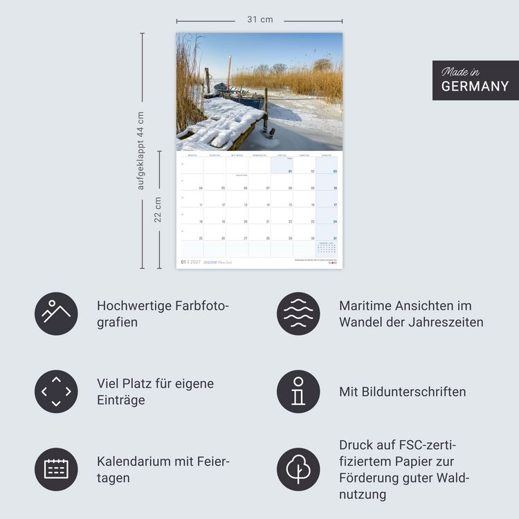 Produktbild: Usedom &hellip;meine Insel Kalender 2027