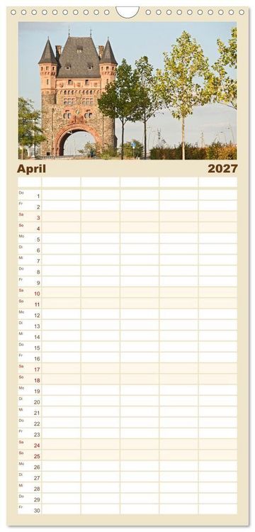 Produktbild: Familienplaner 2027 - Worms - historisch und sagenhaft mit 5 Spalten (Wandkalender, 21 x 45 cm) CALVENDO