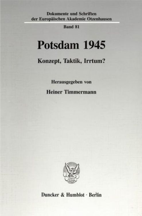 Bild vom Artikel Potsdam 1945. vom Autor Heiner Timmermann