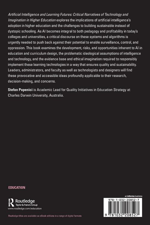 Produktbild: Artificial Intelligence and Learning Futures