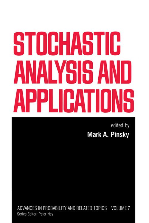 Produktbild: Stochastic Analysis and Applications