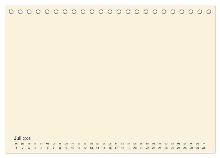 Produktbild: DIY Bastel-Kalender -Warme Pastell Farben- Zum Selbstgestalten (Tischkalender 2026 DIN A5 quer), CALVENDO Monatskalender