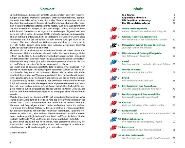 Produktbild: ROTHER Wanderbuch Wandern mit Hund Elbsandsteingebirge