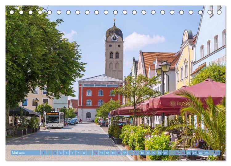 Produktbild: Herzogstadt Erding (Tischkalender 2026 DIN A5 quer), CALVENDO Monatskalender