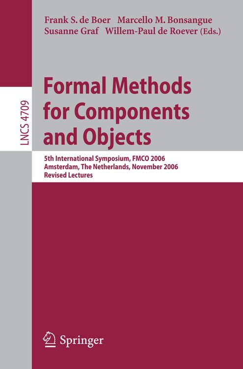 Produktbild: Formal Methods for Components and Objects