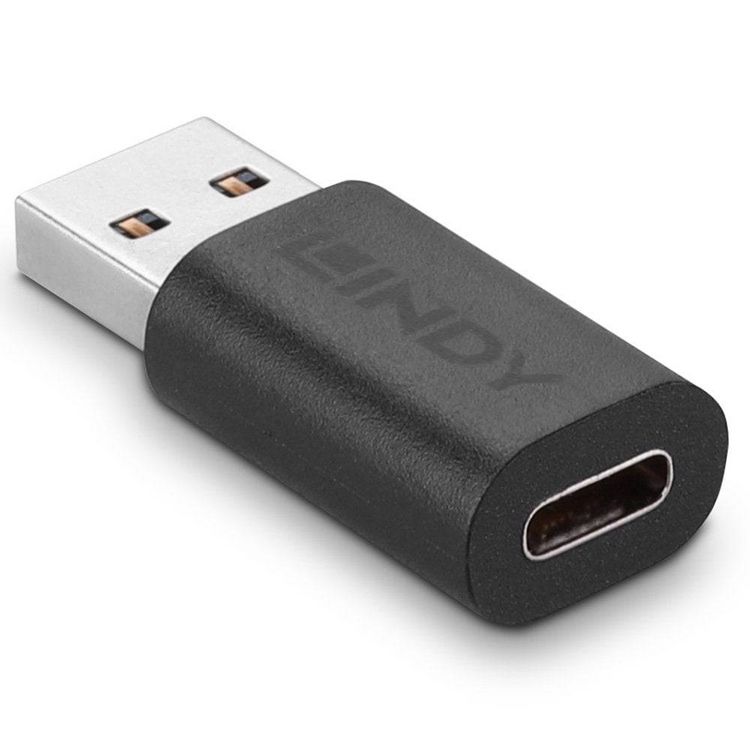 Produktbild: LINDY USB 3.2 Gen 1 (USB 3.0) Adapter [1x USB 3.2 Gen 1 Stecker A (USB 3.0) - 1x USB-C&reg; Buchse] 41904