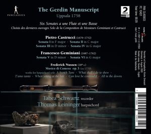Produktbild: The Gerdin Manuscript Uppsala 1758 - Works for Rec