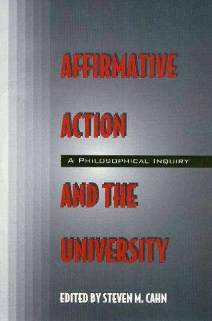 Produktbild: Affirmative Action and the University: A Philosophical Inquiry