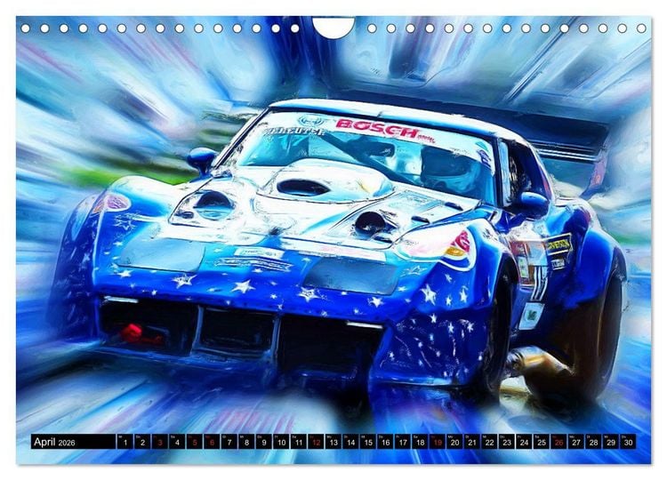 Produktbild: Automobil Voiture Car (Wandkalender 2026 DIN A4 quer), CALVENDO Monatskalender