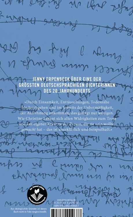 Produktbild: Jenny Erpenbeck &uuml;ber Christine Lavant