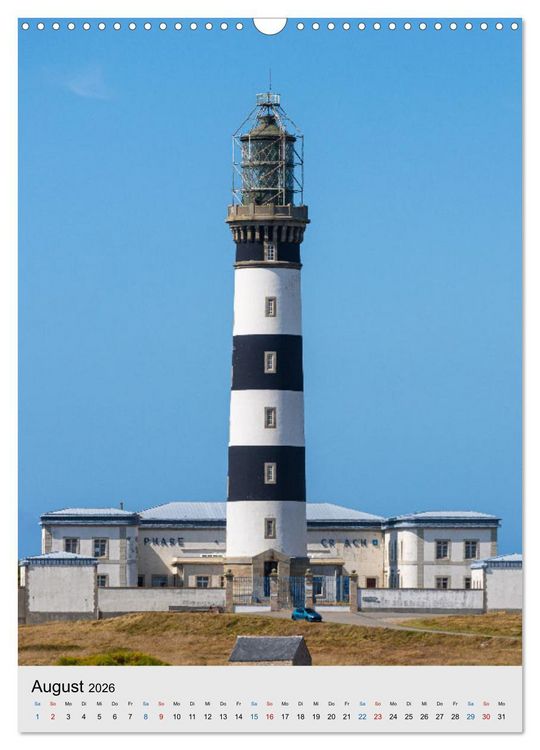 Produktbild: Phares Bretons Bretonische Leuchtt&uuml;rme (Wandkalender 2026 DIN A3 hoch), CALVENDO Monatskalender