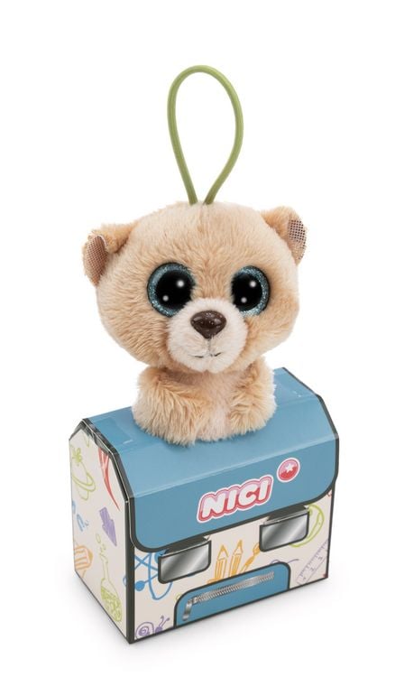 Produktbild: NICI - Schl&uuml;sselanh&auml;nger GLUBSCHIS B&auml;r Bonno 9cm mit Loop in Schulranzen-Geschenkbox