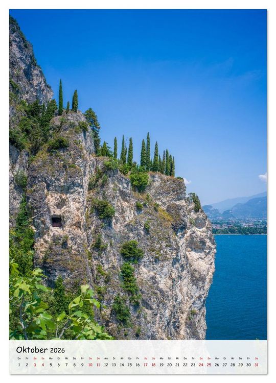 Produktbild: Riva del Garda ... und die Ponalestra&szlig;e (Wandkalender 2026 DIN A3 hoch), CALVENDO Monatskalender