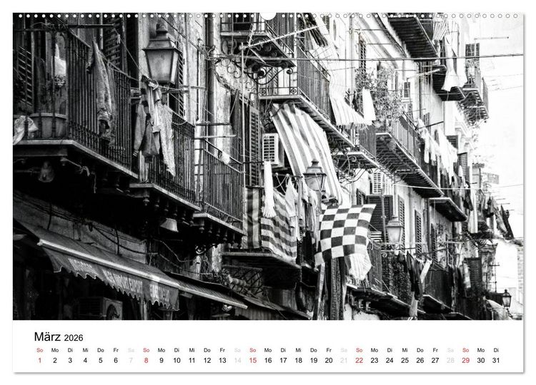 Produktbild: Silberstein portr&auml;tiert Palermo (Wandkalender 2026 DIN A2 quer), CALVENDO Monatskalender