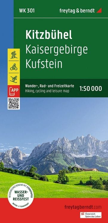 Produktbild: freytag & berndt Wanderkarte WK 301 Kitzb&uuml;hel, Kaisergebirge - Kufstein 1:50.000