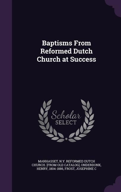 Produktbild: Baptisms From Reformed Dutch Church at Success