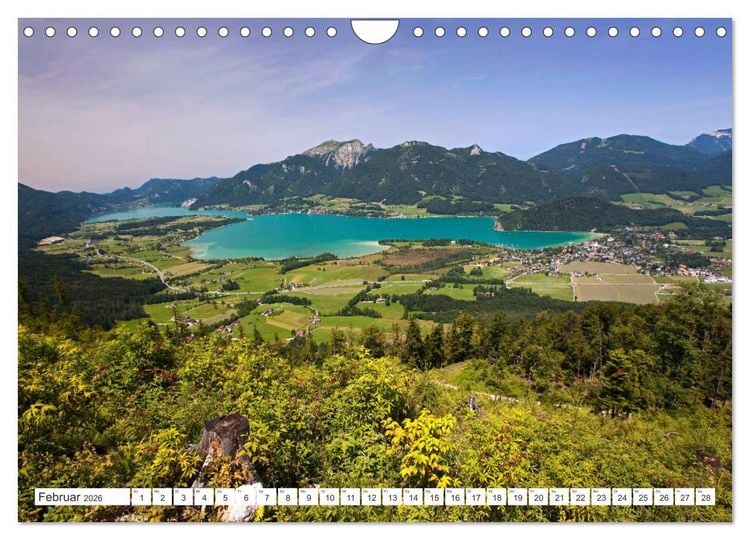 Produktbild: Der sch&ouml;ne Wolfgangsee im Salzkammergut (Wandkalender 2026 DIN A4 quer), CALVENDO Monatskalender