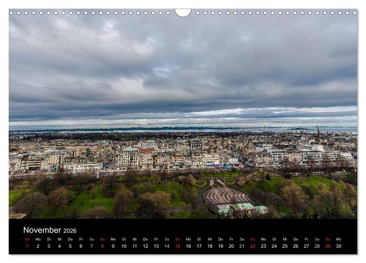 Produktbild: EDINBURGH. Blick. Licht. Wetter. (Wandkalender 2026 DIN A3 quer), CALVENDO Monatskalender