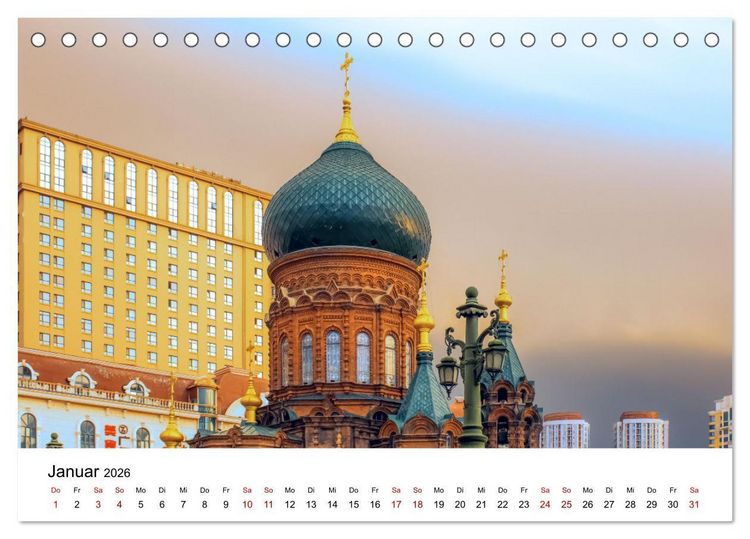 Produktbild: Traumhaftes China (Tischkalender 2026 DIN A5 quer), CALVENDO Monatskalender