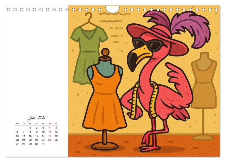 Produktbild: Pfoten, Pelz & Power-Jobs (Wandkalender 2026 DIN A4 quer), CALVENDO Monatskalender